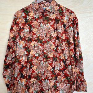 Vintage Andrew Sports Studio Button Up 80s Casual Shirt Size L